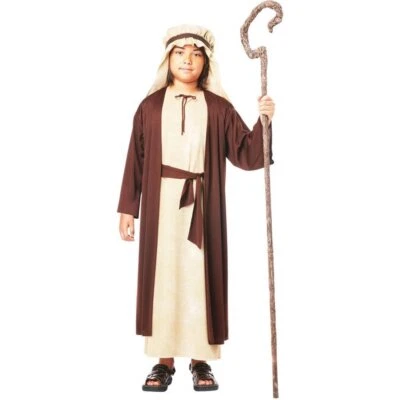 Saint Joseph Biblical Times Christmas Fancy Dress Up Halloween Child Costume - Image 1 of 2
