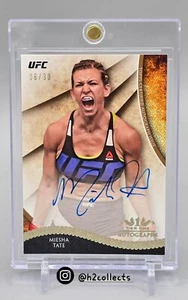 2018 Topps UFC Knockout Tier One Autogramm SSP 6/30 Miesha Tate BLAUE TINTE AUF KARTE! - Bild 1 von 2