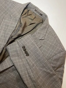 Vintage Peter Millar Glen Check Woll Blazer Sport Mantel Jacke Gr. 42T LESEN - Bild 1 von 11
