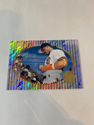 1996 Pinnacle Summit #107 Barry Bonds Above & Beyond Foil Refractor - Image 1 of 2
