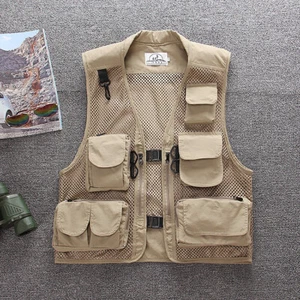 Jacke Wasserdicht Netzweste Army Grün Herren Outdoor Fliegenfischen Weste Weste - Bild 1 von 14
