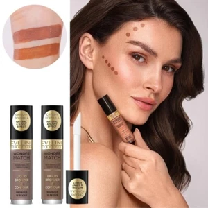Eveline Wonder Match Bronceador Líquido y Contorno Fórmula Cremosa Vegano Efecto Soleado - Imagen 1 de 6