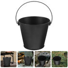  2pcs Metal Grill Drip Grease Bucket Barbecue Grease Bucket Oil Bucket Grease