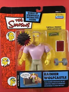 Figura interactiva de Los Simpson Rainier Wolfcastle serie 11 WOS caja menor DMG - Imagen 1 de 4
