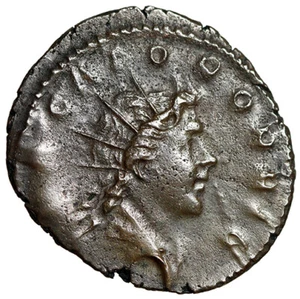Postumo Antoniniano "PACATOR ORBIS Sol Ritratto" Raro Estremamente Fine - Foto 1 di 5