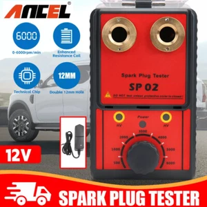 ANCEL SP02 Spark Plug Tester Ignition Double Hole Detector 0-6000RPM Adjustable - Picture 1 of 9