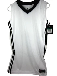 NIKE, YOUTH BASELINE BASKETBALL JERSEY, WHITE/ BLACK, BOY'S X-LARGE, NEW $30 - Picture 1 of 5