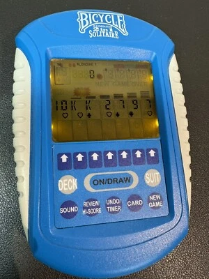 Bicicleta iluminada 2 em 1 solitário jogo eletrônico portátil testado sem caneta - Imagem 1 de 4