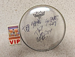 Jay Weinberg Slipknot Autograph Autographed Drum Head Remo Emperor Drumhead - Picture 1 of 10