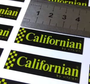 2x Vitaloni Californian mirror stickers - DECALS - Lotus, Ferrari and others - Picture 1 of 3