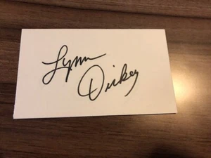 Lynn Dickey signed 3x5 Index Card Houston Oilers - Picture 1 of 1
