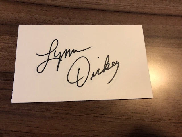 Lynn Dickey signed 3x5 Index Card Houston Oilers - Image 1 of 1