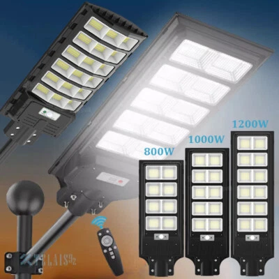 20000 LM Straßenlampe LED Solar Straßenlaterne Solarleuchte mit Bewegungsmelder - Bild 1 von 4