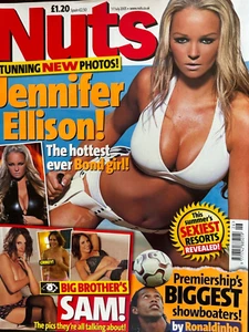 Nuts Magazine 1st - 7th July 2005 Jennifer Ellison Sam Houston Ricky Gervais - Picture 1 of 2