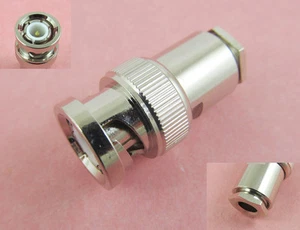 1 pieza Abrazadera de enchufe macho BNC RG58 RG142 RG400 LMR195 RG223 Cable conector coaxial RF - Imagen 1 de 1