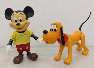 Figuras de plástico Dakin vintage años 60 Walt Disney Productions Mickey Mouse y Pluto - Imagen 1 de 17
