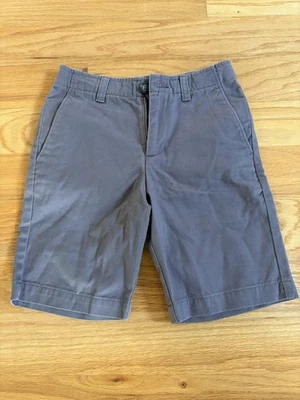 Boys Gray Chino Lands’ End Shorts Size 8 Slim Adjustable Waist EUC - Image 1 of 4