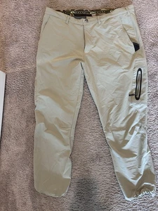 Drake Waterfowl Men's Stretch Tech Pants Timberwolf Khaki 42x32 - Picture 1 of 6