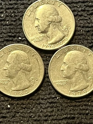 Lot Of (3) jefferson nickels with errors. All Three Have Filled In Mint Marks - Image 1 of 2