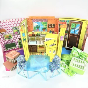 Barbie Country Living Home Haus Vintage aufblasbare Möbel OHNE DACH von 1973 - Bild 1 von 24