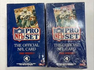 2 Box Lot 1992 Pro Set Series 1 Football Hobby Boxen Vintage Emmitt Smith on Box - Bild 1 von 6