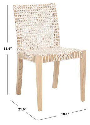 SILLA DE COMEDOR SAFAVIEH TIRIA CUERO, Precio rebajado 2172772606 DCH1203A-SET2 Foto 1 de 4