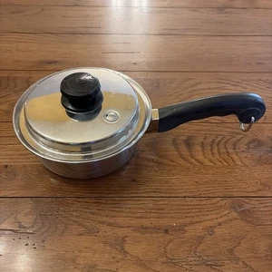 SALADMASTER TP304S Casseruola Pentola 7"Dx3" Acciaio Inox Pentole Coperchio Vapo 75207 - Foto 1 di 5