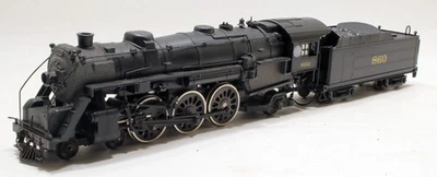 Custom Mantua/Bachmann 4-6-2 Diecast/Plastic Steam Locomotive Seaboard 860 HO - Image 1 of 4