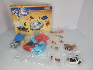 Vtg 1989 Matchbox Oh Jenny Dreamworld Mini Playset People Farm Animal Furniture - Picture 1 of 24