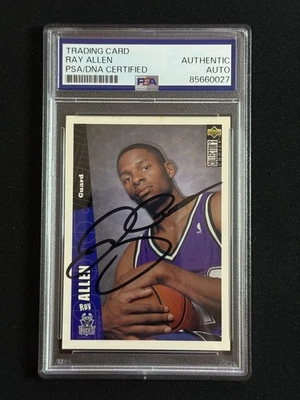 Ray Allen 1996-97 Upper Deck #278 PSA DNA Authentic Rookie Auto (RC) - Image 1 of 2