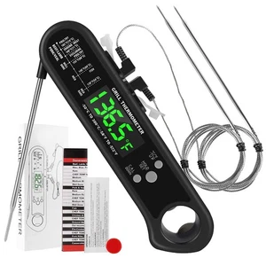 3 in 1 Digital Meat , Read Food with 2 Detachable Wired Probe,Calibration3063 - Foto 1 di 7