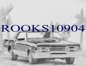 1967 Oldsmobile 442 MUSCLE CAR ART PRINT - Picture 1 of 1