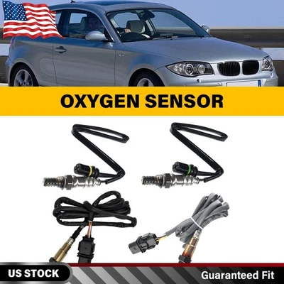 4X Sensor de oxígeno O2 aguas arriba+aguas abajo para BMW 135I 335I 335IS 335XI X3 X5 Z4 530xi Foto 1 de 4