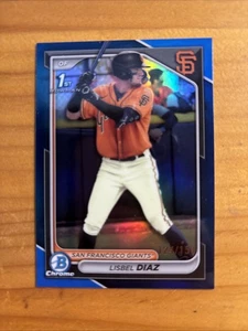 2024 Bowman Chrome - Prospects Lisbel Diaz #BCP-194 Blue Refractor /150 (RC) - Picture 1 of 3