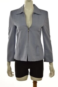 Lord & Taylor Womens Jacket Size 2 Petite Blue Blazer Long Sleeve Wear to Work - Picture 1 of 5
