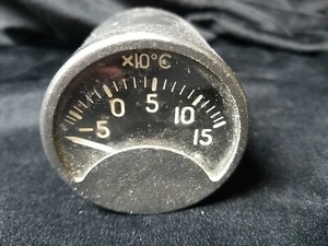 Vintage Aircraft Aviation Gauge Used As Is Untested Temperature - Picture 1 of 4
