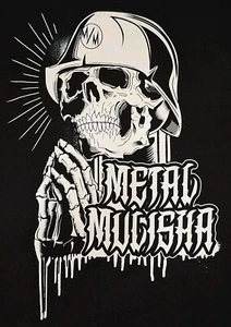 Vintage Metal Mulisha Shirt Praying Hands Design 2000s Y2K Goth Skater Motocross - Picture 1 of 5