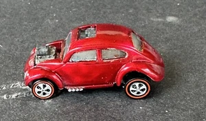 Hot Wheels Redline Custom Volkswagen Red W/White Int. Repainted And New Wheels - Picture 1 of 6