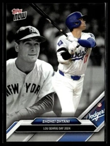 2024 Topps Now LGD-26 Shohei Ohtani LA Dodgers Lou Gehrig Day Sarah Langs - Imagen 1 de 2