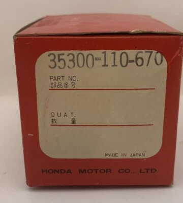NOS OEM HONDA HORN SWITCH SL-100 K0-K2 SL125 K0-K1  35300-110-670 Foto 1 de 4