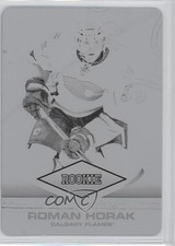 2011-12 Panini Titanium Printing Plate Black 1/1 Roman Horak #132 Rookie RC 0c3