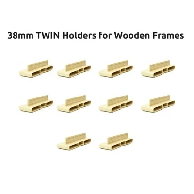 38mm Twin Plastic Bed Slat Holders / Caps for Wooden Bed Frames - Free Delivery - Image 1 of 4