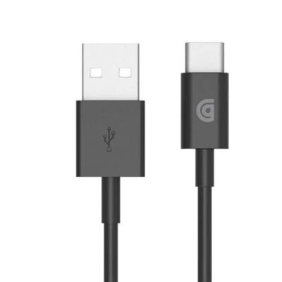 Cable de sincronización de carga Griffin 1M con conector USB A a USB C negro - GP-006-BLK Foto 1 de 3