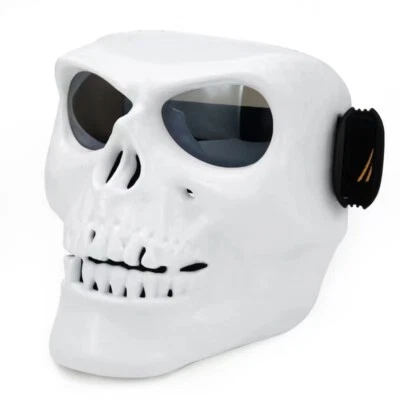 Skull Helmet Mask Goggles Vantage Retro Helmet Face Shield Windproof - Image 1 of 4
