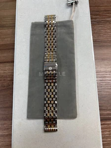 Michele Deco 18mm Two Tone Gold Steel Bracelet MS18AU285048 Band Strap - Picture 1 of 1