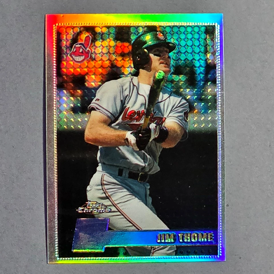 Jim Thome 1996 Topps refractor cromado #100 - Indians Salón de la fama raro SP Foto 1 de 1