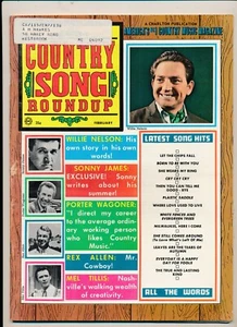 Country Song Roundup Magazine # 115 Feb 1969 Willie Nelson Porter Wagoner - Picture 1 of 4