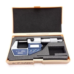 Mitutoyo 395-741-30 Spherical Face Micrometer, 0-1in, 0.00005in Resolution - Picture 1 of 7