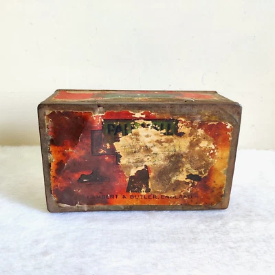 1940s Vintage Lambet & Buttler Pall Mall Cigarette Adv Tin Box England CG189 - Image 1 of 4