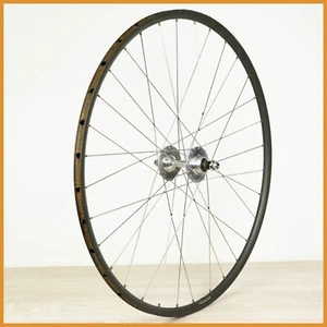 NAGASAWA SUNTOUR SUPERBE TRACK VINTAGE REAR WHEEL AERO RIM 32h TUBULAR 700C BIKE - Picture 1 of 10